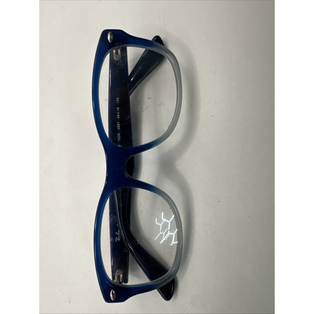 New! RB 1528 3581 Ray-Ban 46-16-125 Polished Blue Fade Frame Only
